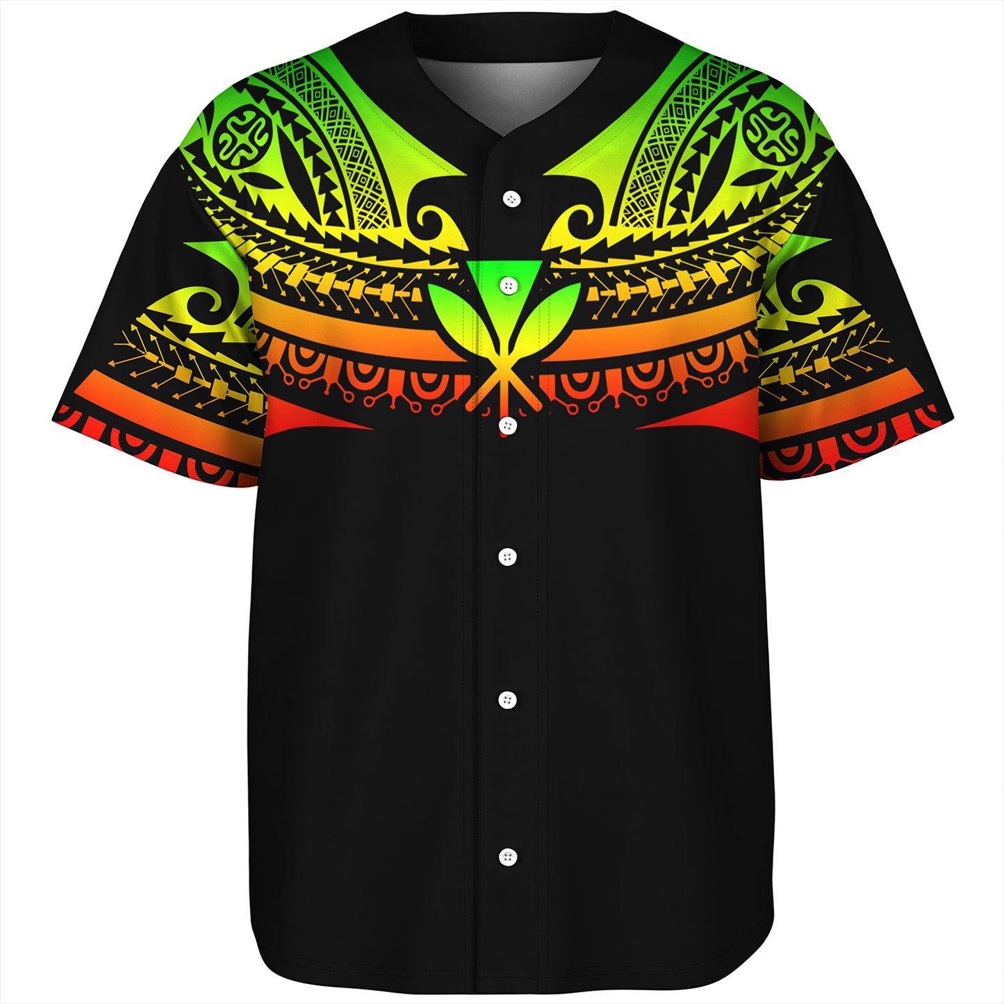 Hawaii Custom Personalised Baseball Shirt Polynesian Tattoo Style