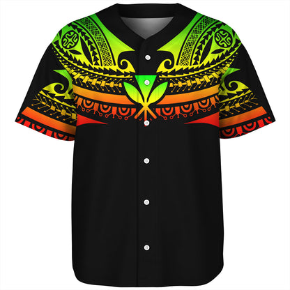 Hawaii Custom Personalised Baseball Shirt Polynesian Tattoo Style