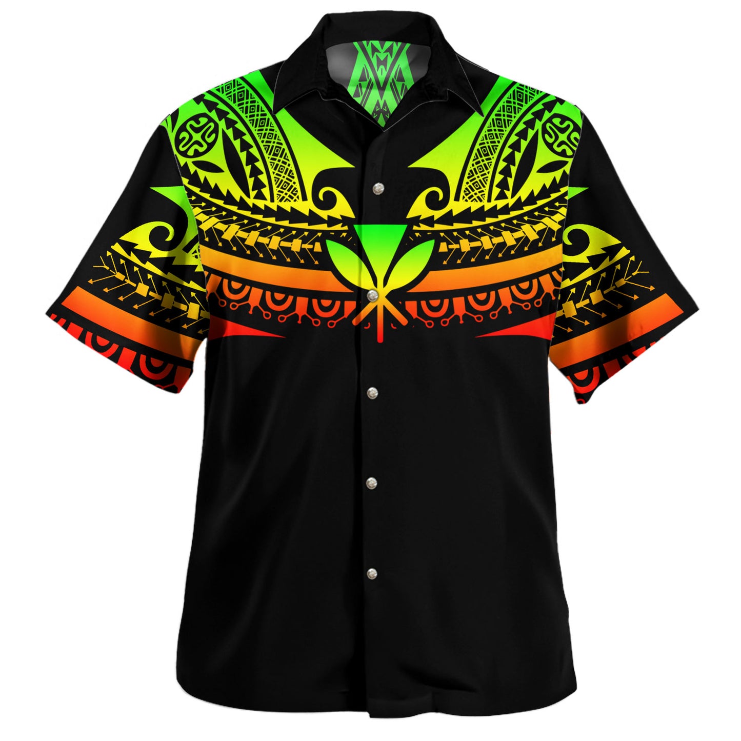 Hawaii Custom Personalised Hawaiian Shirt Polynesian Tattoo Style