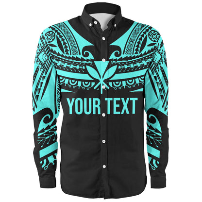 Hawaii Custom Personalised Long Sleeve Shirt Polynesian Tattoo Style