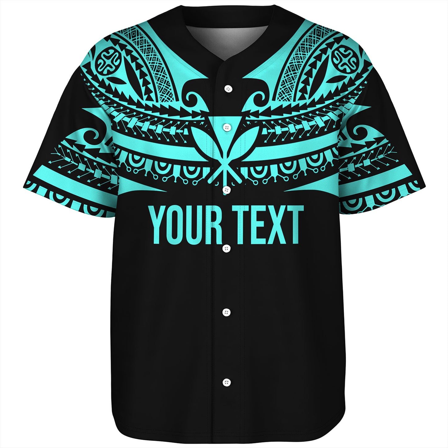 Hawaii Custom Personalised Baseball Shirt Polynesian Tattoo Style