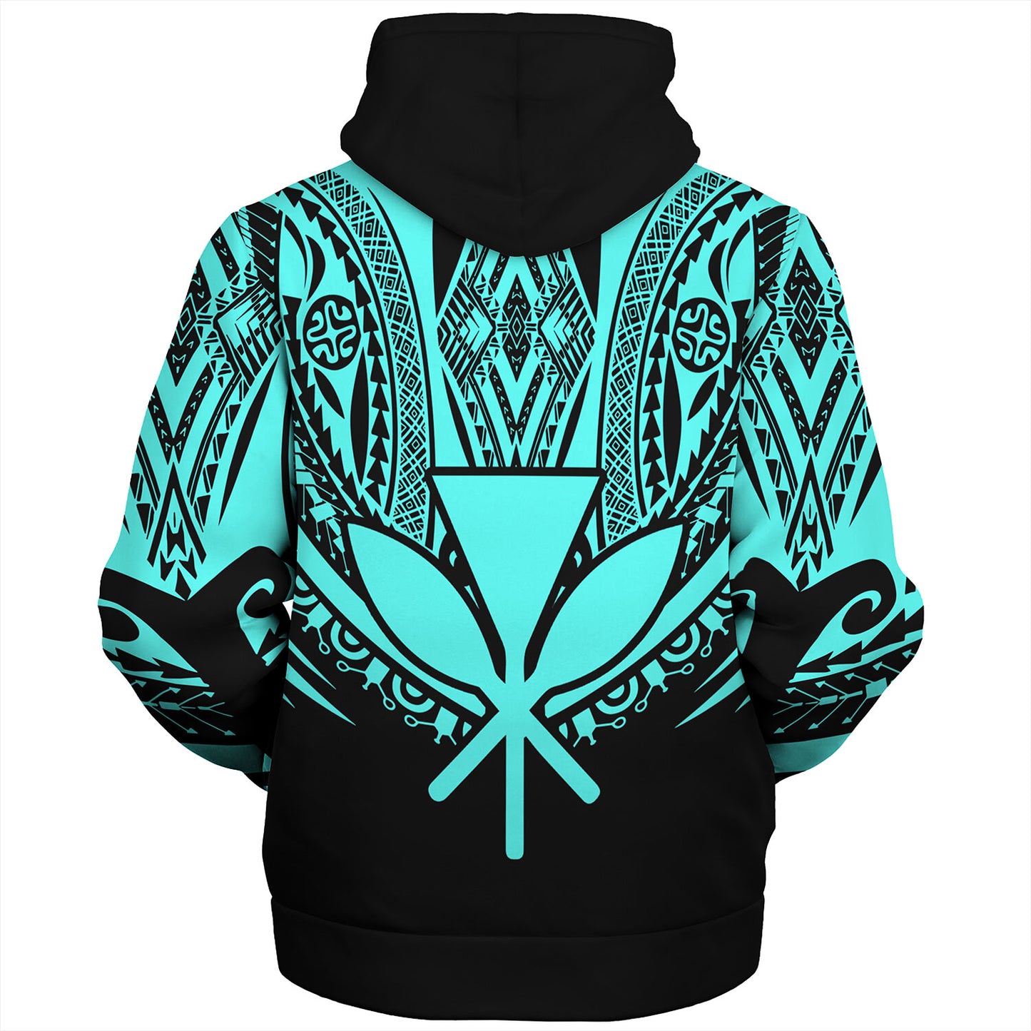 Hawaii Custom Personalised Sherpa Hoodie Polynesian Tattoo Style