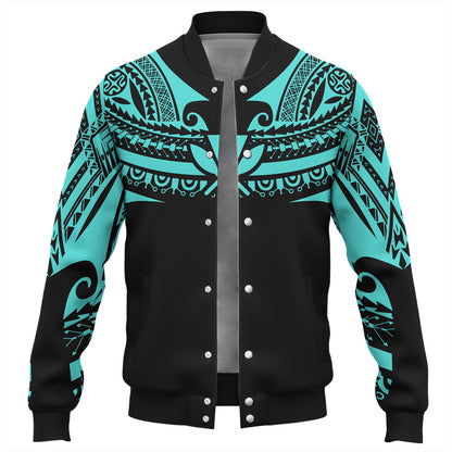 Hawaii Custom Personalised Baseball Jacket Polynesian Tattoo Style