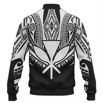 Hawaii Custom Personalised Baseball Jacket Polynesian Tattoo Style
