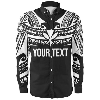 Hawaii Custom Personalised Long Sleeve Shirt Polynesian Tattoo Style