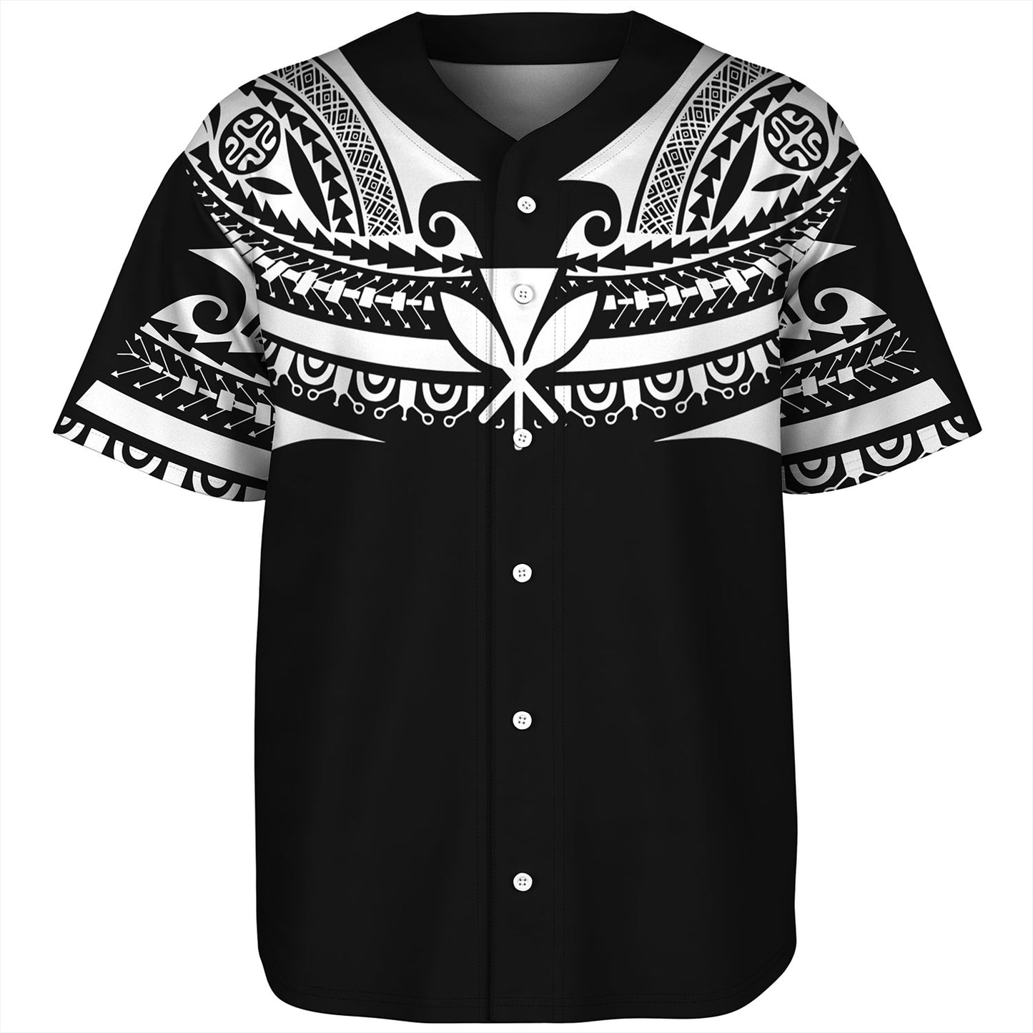Hawaii Custom Personalised Baseball Shirt Polynesian Tattoo Style