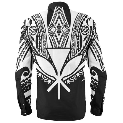 Hawaii Custom Personalised Long Sleeve Shirt Polynesian Tattoo Style