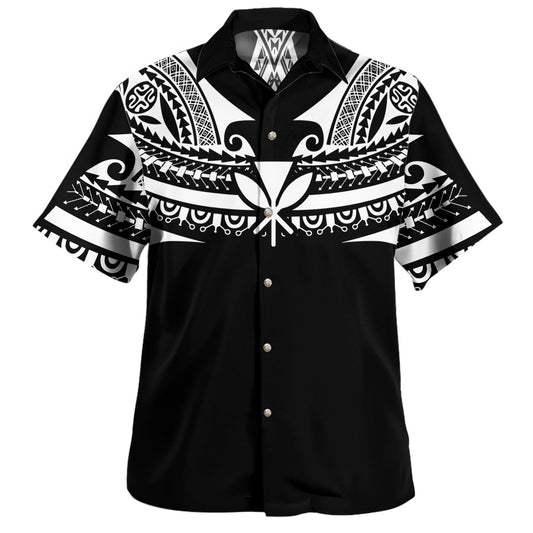 Hawaii Custom Personalised Hawaiian Shirt Polynesian Tattoo Style