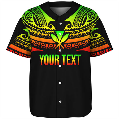 Hawaii Custom Personalised Baseball Shirt Polynesian Tattoo Style