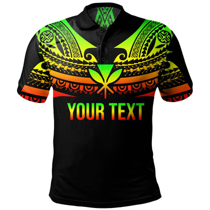 Hawaii Custom Personalised Polo Shirt Polynesian Tattoo Style