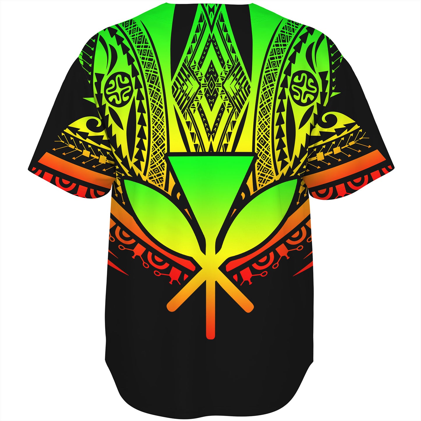 Hawaii Custom Personalised Baseball Shirt Polynesian Tattoo Style