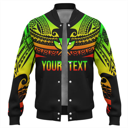 Hawaii Custom Personalised Baseball Jacket Polynesian Tattoo Style