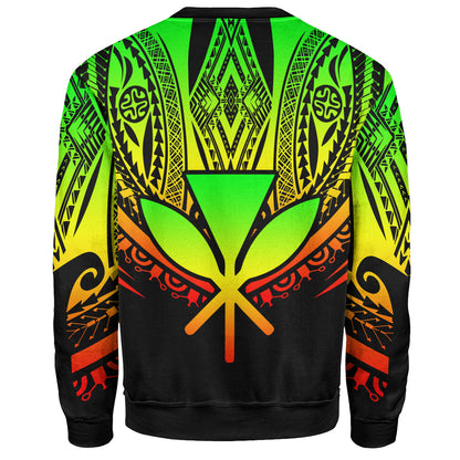 Hawaii Custom Personalised Sweatshirt Polynesian Tattoo Style