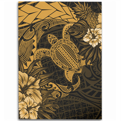 Hawaii Area Rug Hawaii Polynesian Turtle Tropical Golden