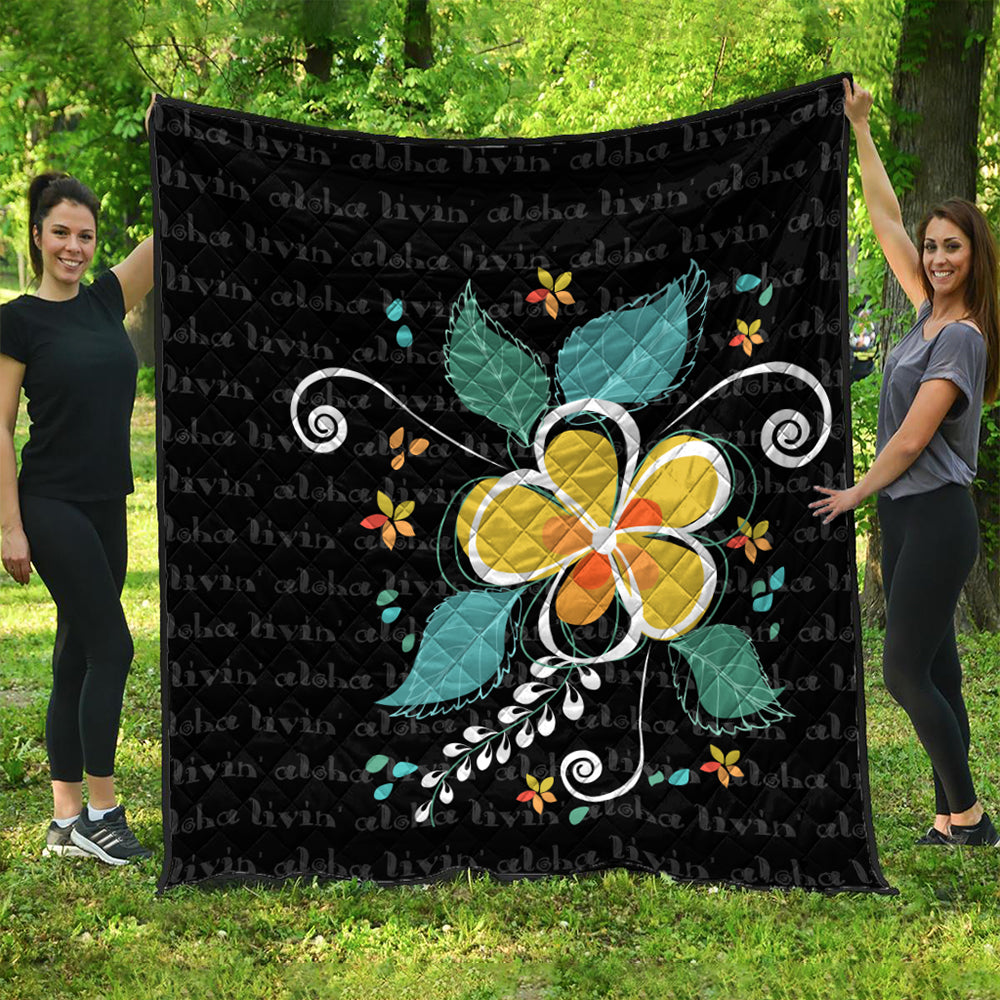 Hawaii Premium Quilt Aloha Hibiscus Art