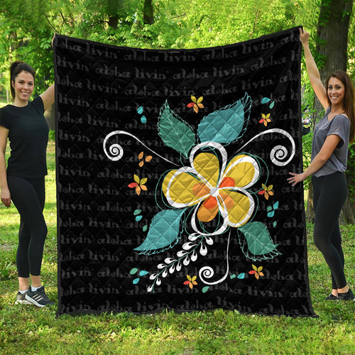 Hawaii Premium Quilt Aloha Hibiscus Art