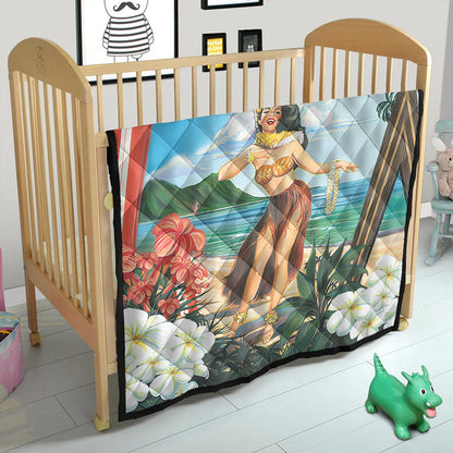 Hawaii Premium Quilt Aloha Hula Dance