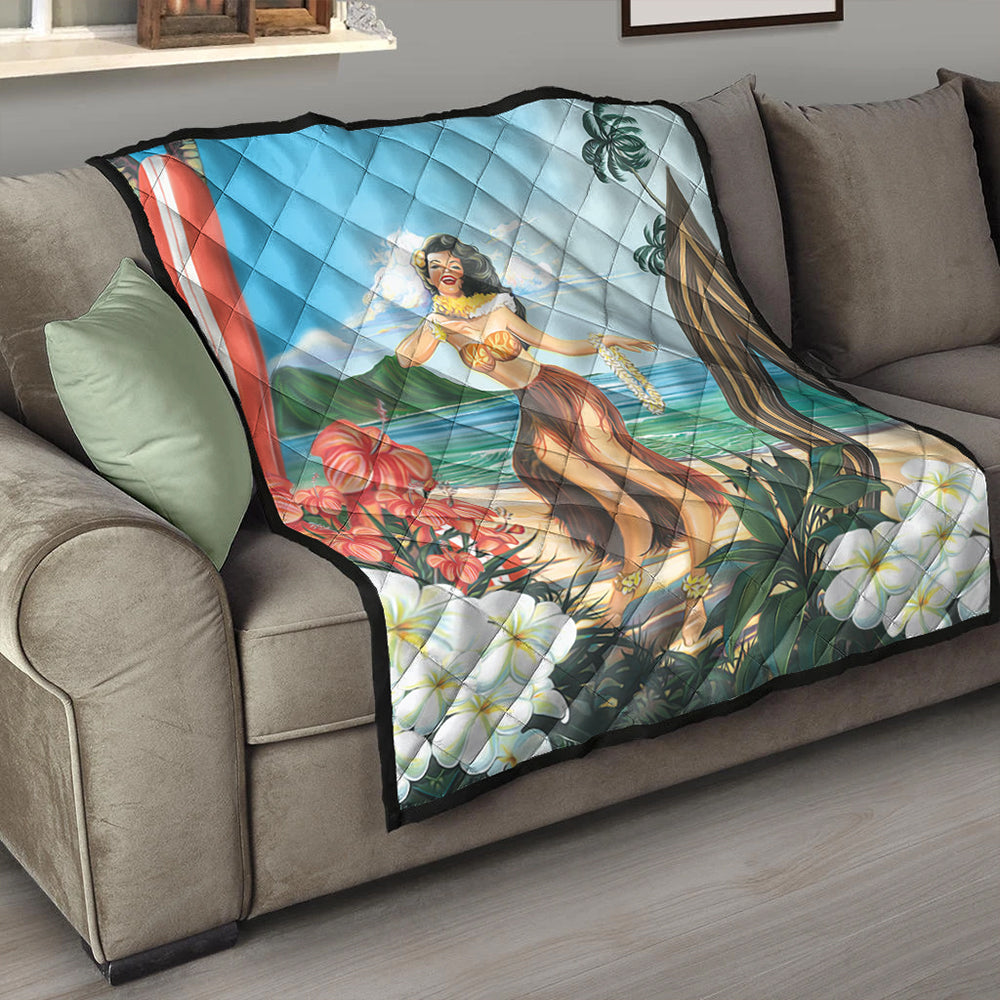 Hawaii Premium Quilt Aloha Hula Dance