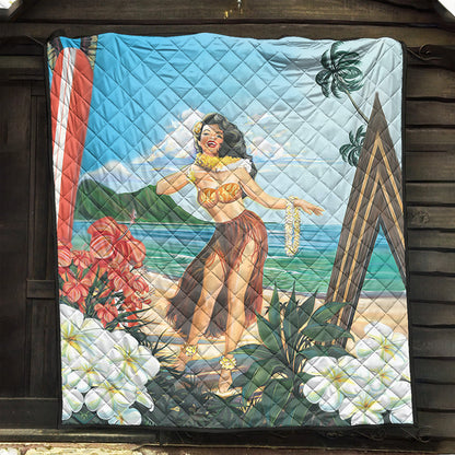 Hawaii Premium Quilt Aloha Hula Dance