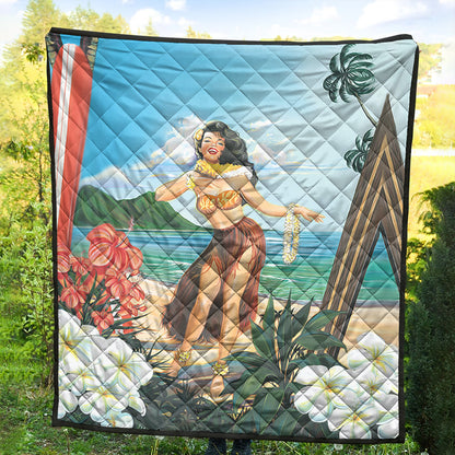 Hawaii Premium Quilt Aloha Hula Dance