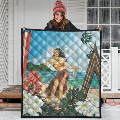 Hawaii Premium Quilt Aloha Hula Dance