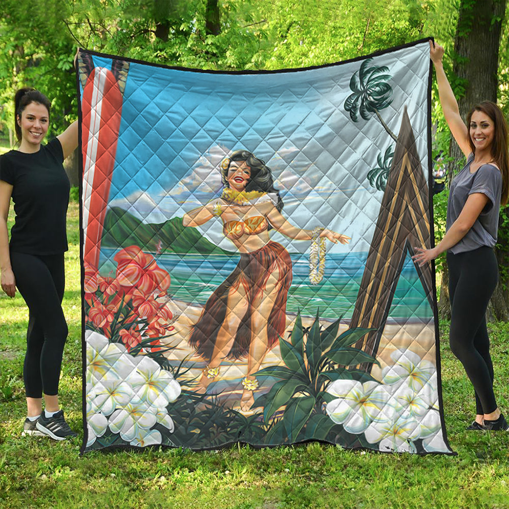 Hawaii Premium Quilt Aloha Hula Dance
