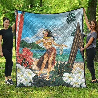 Hawaii Premium Quilt Aloha Hula Dance