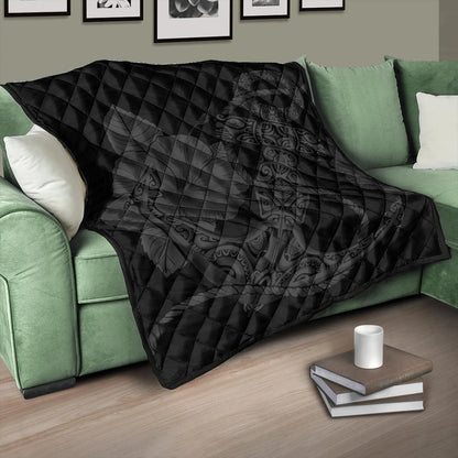 Hawaii Premium Quilt Anchor Poly Tribal Gray