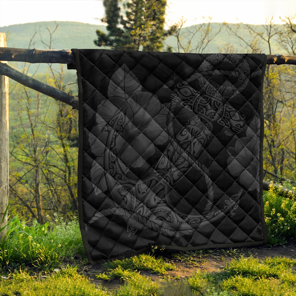 Hawaii Premium Quilt Anchor Poly Tribal Gray