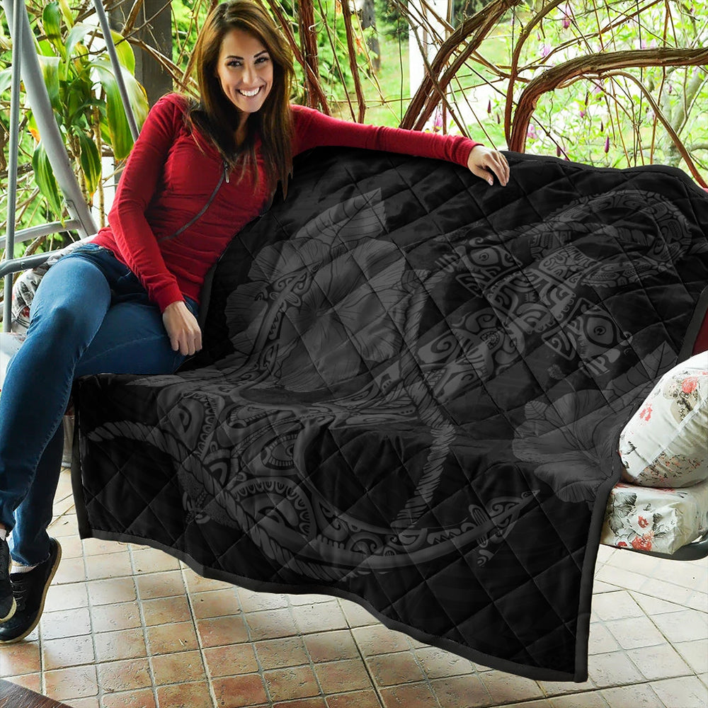 Hawaii Premium Quilt Anchor Poly Tribal Gray