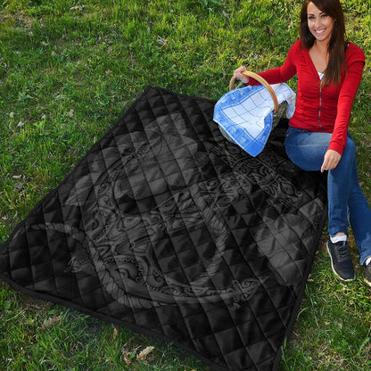 Hawaii Premium Quilt Anchor Poly Tribal Gray