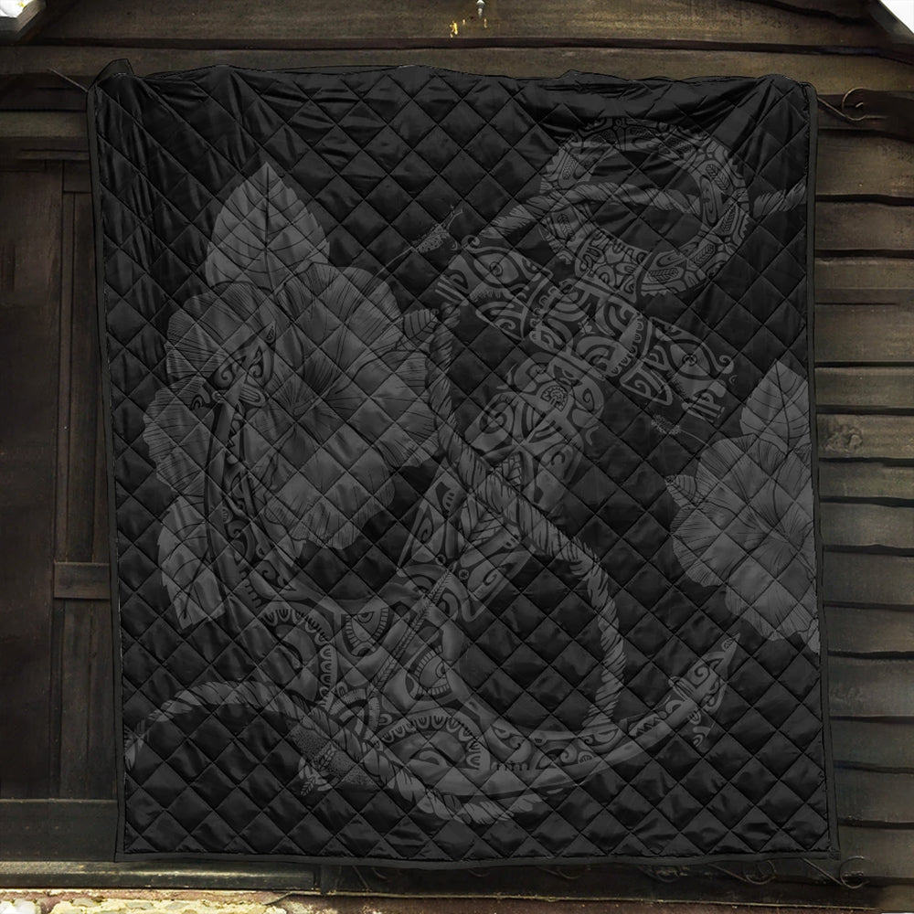 Hawaii Premium Quilt Anchor Poly Tribal Gray