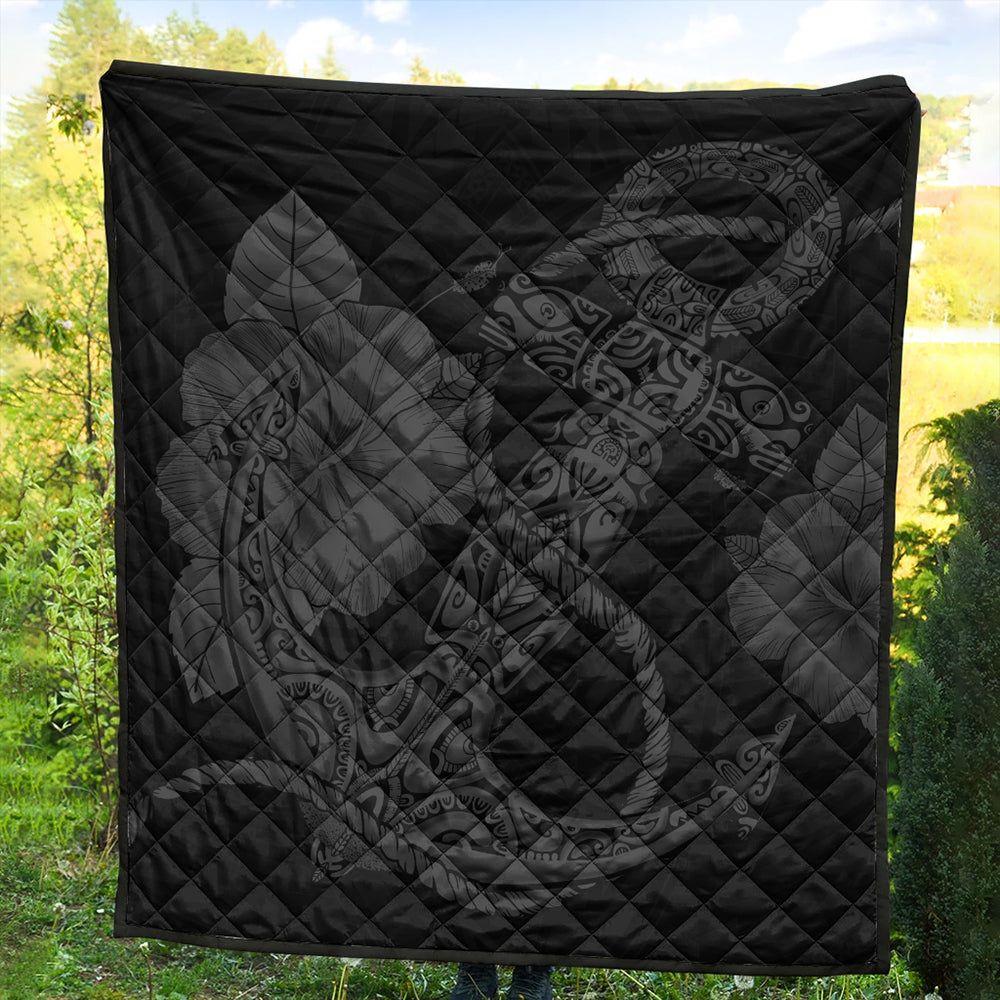 Hawaii Premium Quilt Anchor Poly Tribal Gray