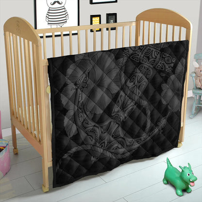 Hawaii Premium Quilt Anchor Poly Tribal Gray