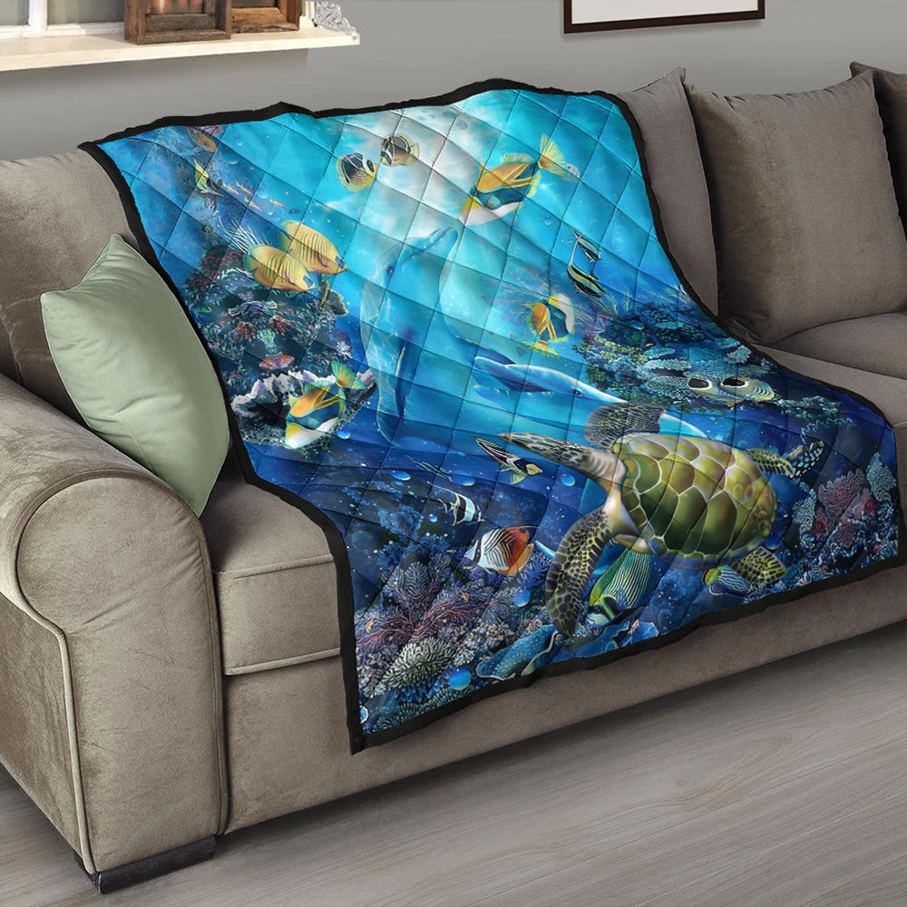 Hawaii Premium Quilt Animal Ocean