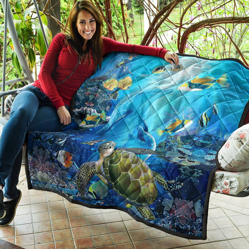 Hawaii Premium Quilt Animal Ocean