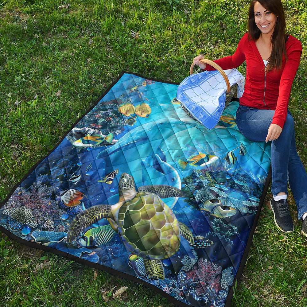 Hawaii Premium Quilt Animal Ocean