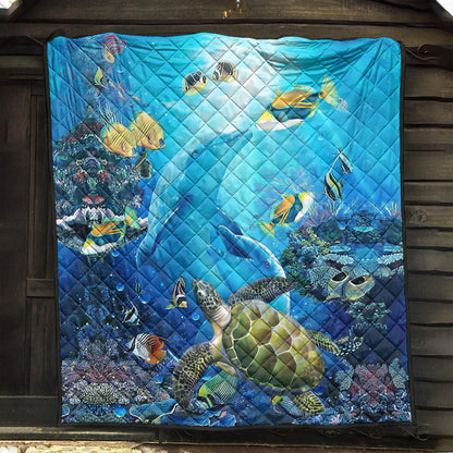 Hawaii Premium Quilt Animal Ocean
