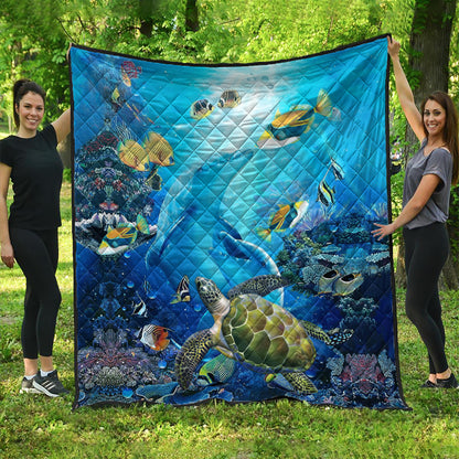 Hawaii Premium Quilt Animal Ocean