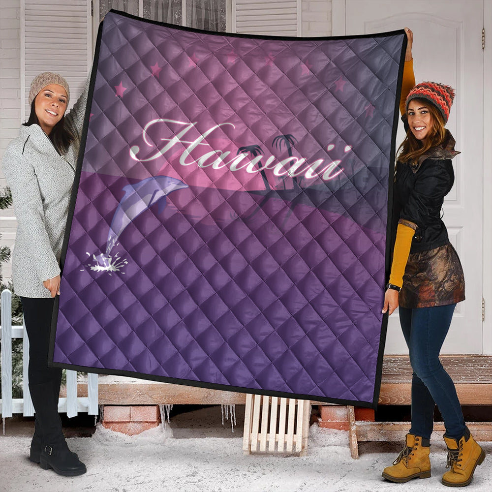 Hawaii Premium Quilt Dolphin And Sea