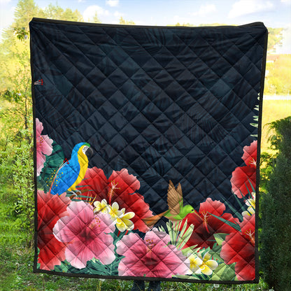 Hawaii Premium Quilt Forest Hibiscus