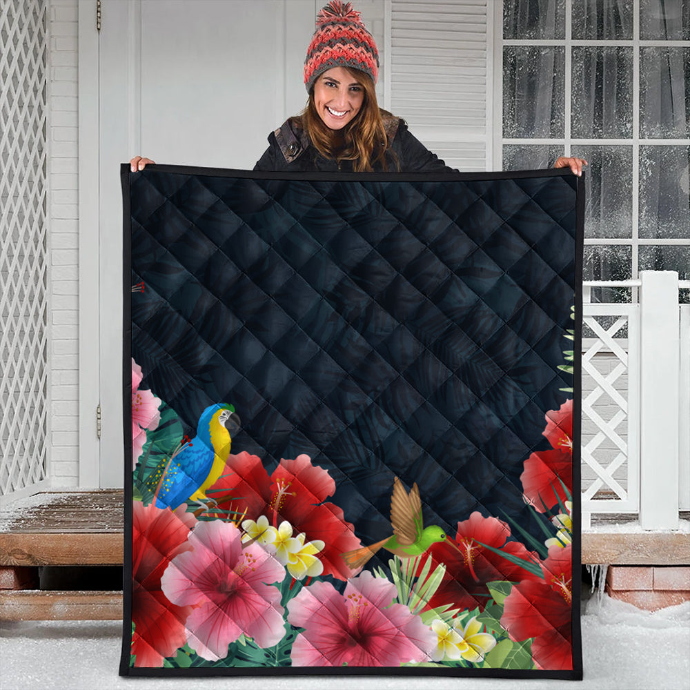Hawaii Premium Quilt Forest Hibiscus