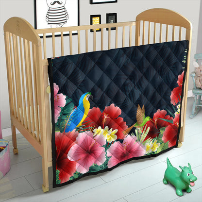 Hawaii Premium Quilt Forest Hibiscus