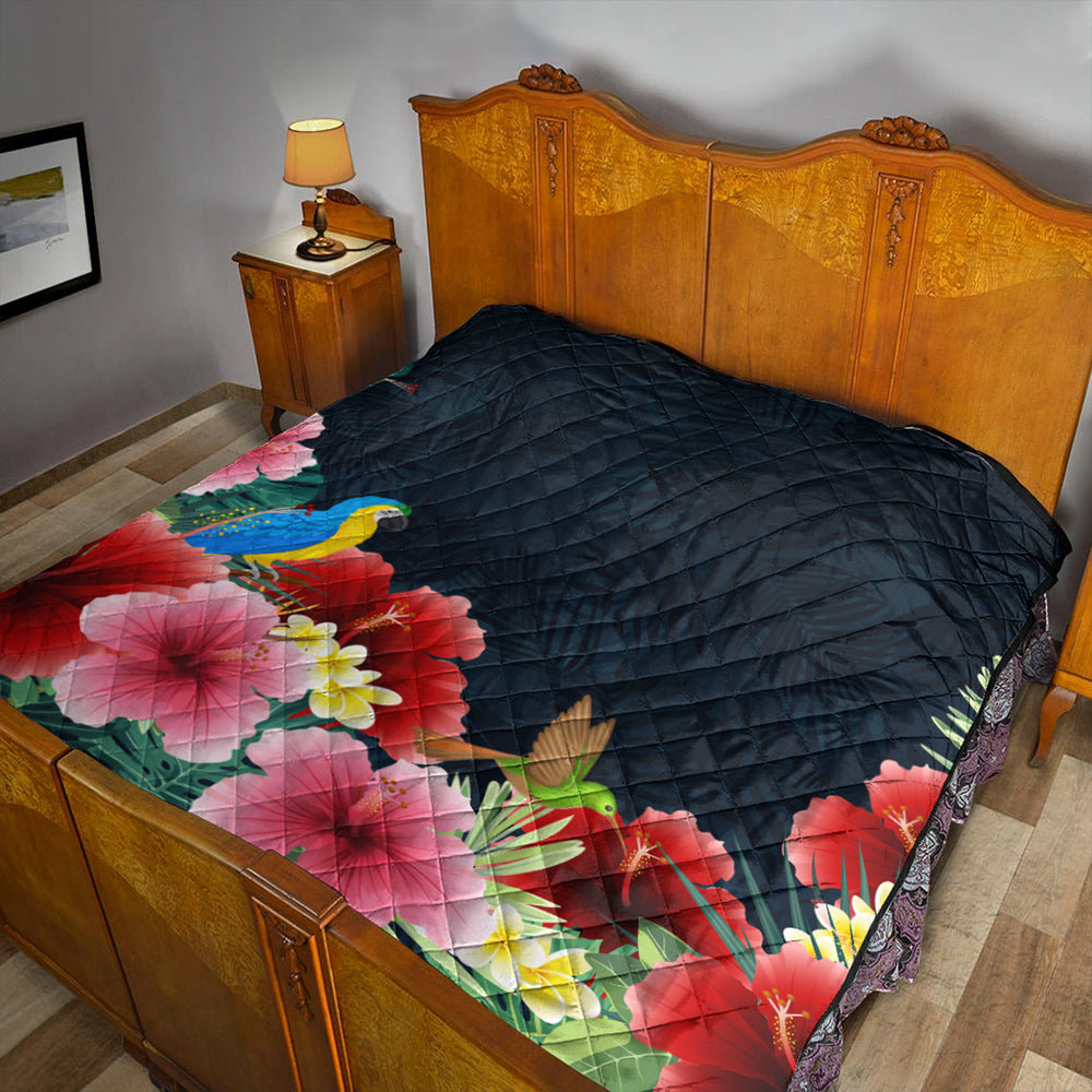 Hawaii Premium Quilt Forest Hibiscus