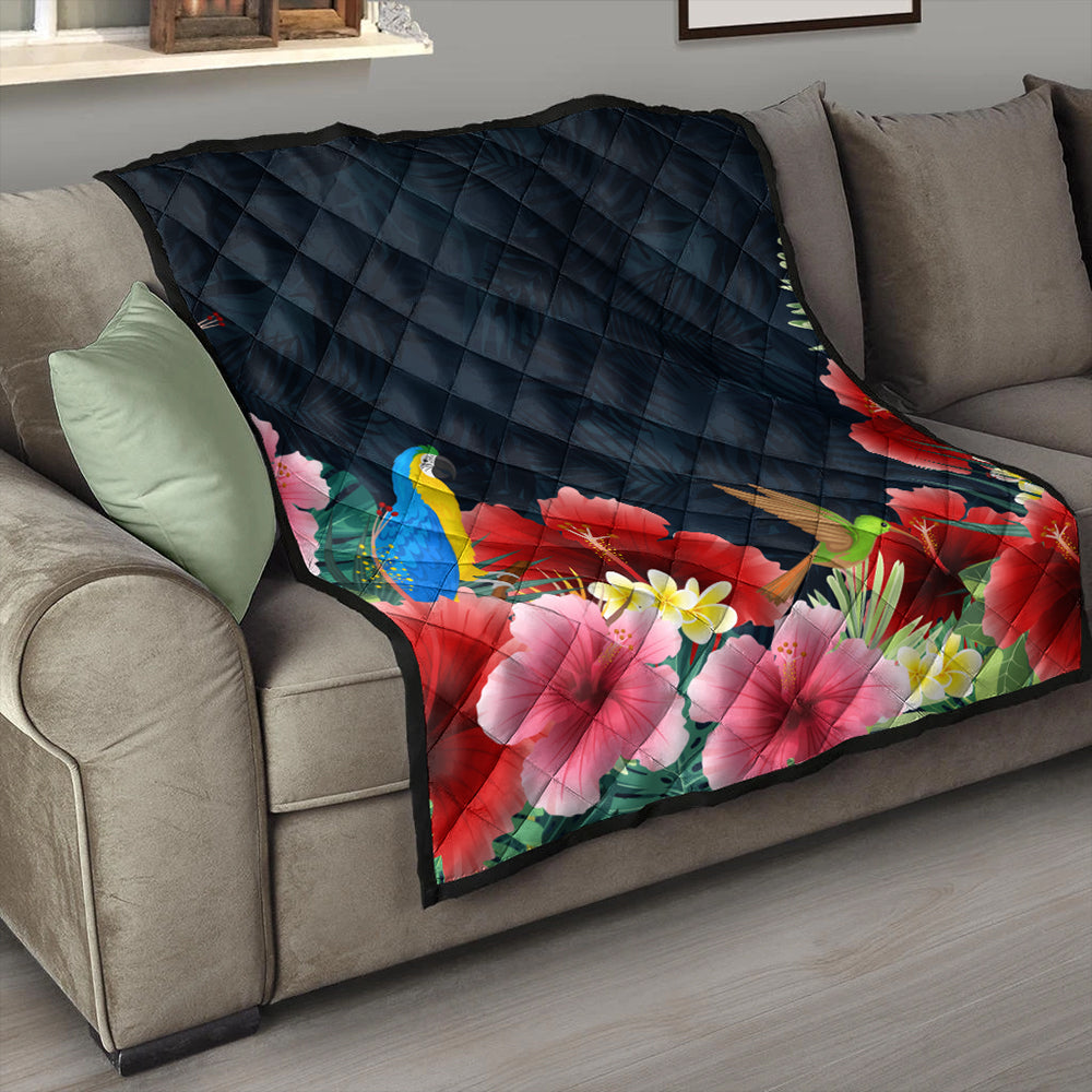 Hawaii Premium Quilt Forest Hibiscus