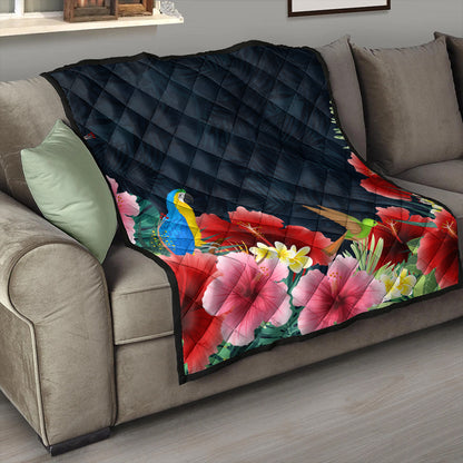 Hawaii Premium Quilt Forest Hibiscus