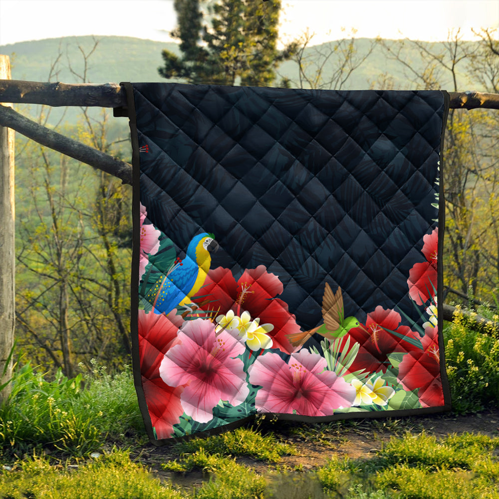 Hawaii Premium Quilt Forest Hibiscus