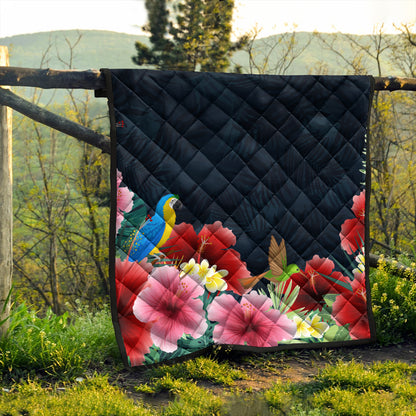 Hawaii Premium Quilt Forest Hibiscus