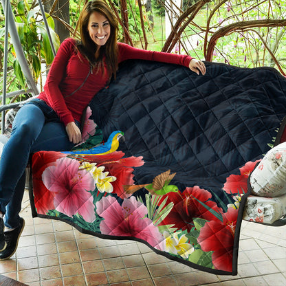 Hawaii Premium Quilt Forest Hibiscus