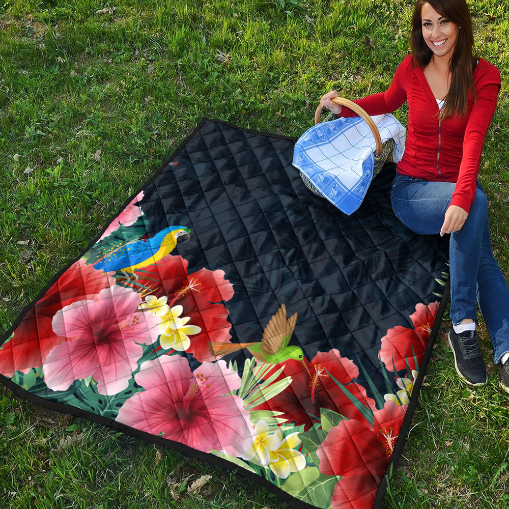 Hawaii Premium Quilt Forest Hibiscus